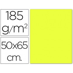 CARTULINA GUARRO AMARILLO LIMON 50X65 CM 185 GR