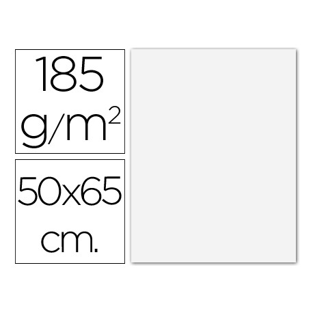 CARTULINA GUARRO BLANCA 50X65 CM 185 GR