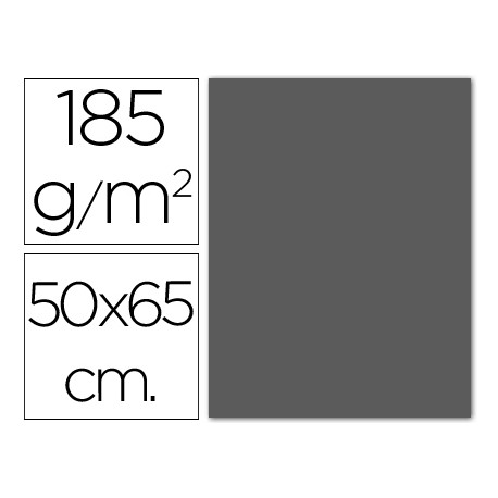 CARTULINA GUARRO GRIS PLOMO -50X65 CM 185 GR