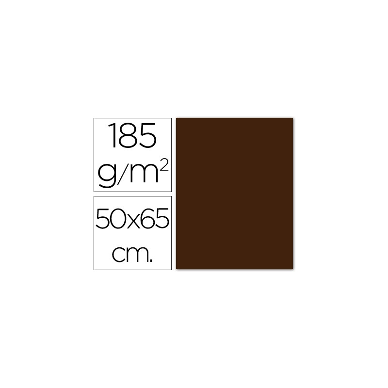 CARTULINA GUARRO MARRON CHOCOLATE 50X65 CM 185 GR