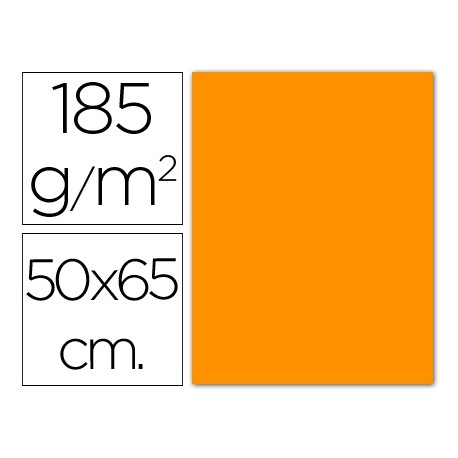 CARTULINA GUARRO NARANJA 50X65 CM 185 GR