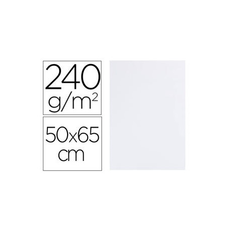 CARTULINA LIDERPAPEL 50X65 CM 240G/M2 BLANCO