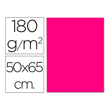 CARTULINA LIDERPAPEL 50X65 CM 180G/M2 FUCSIA