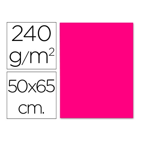 CARTULINA LIDERPAPEL 50X65 CM 240G/M2 FUCSIA