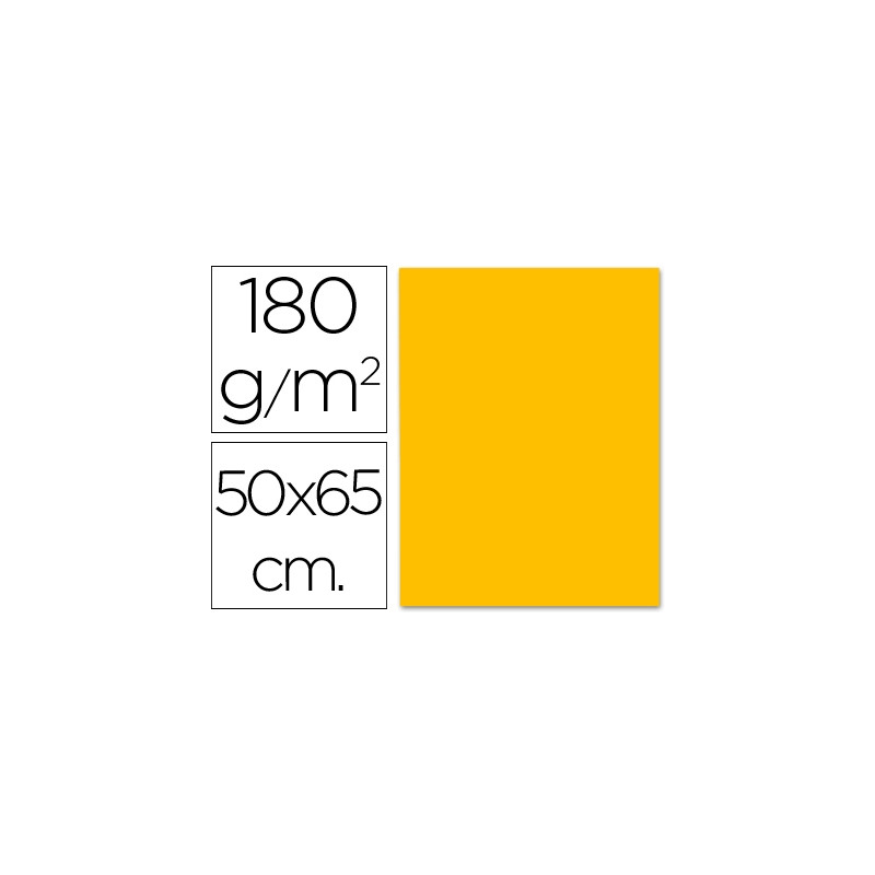 CARTULINA LIDERPAPEL 50X65 CM 180G/M2 NARANJA