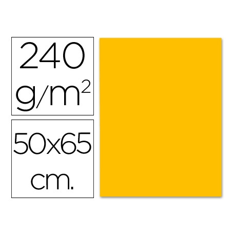 CARTULINA LIDERPAPEL 50X65 CM 240G/M2 NARANJA