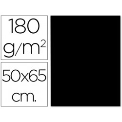 CARTULINA LIDERPAPEL 50X65 CM 180G/M2 NEGRO