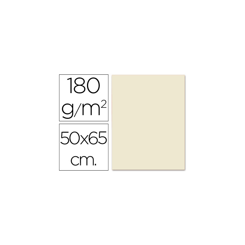 CARTULINA LIDERPAPEL 50X65 CM 180G/M2 SEPIA