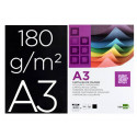 CARTULINA LIDERPAPEL A3 180G/M2 NEGRO