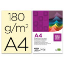 CARTULINA LIDERPAPEL A4 180G/M2 CREMA