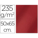 CARTULINA LIDERPAPEL 50X65 CM 235G/M2 METALIZADA ROJO