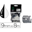 CINTA BROTHER MK-221 BLANCO-NEGRO 9MM LONGITUD 8 MT