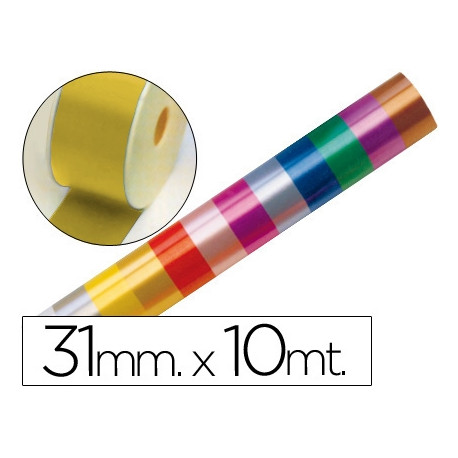 CINTA FANTASIA 10 MT X 31 MM ORO