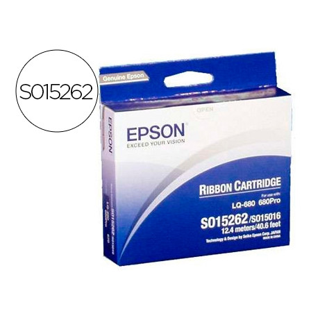 CINTA IMPRESORA EPSON LQ-670/860/1060/2500/2550, DLQ-2000 NEGRA