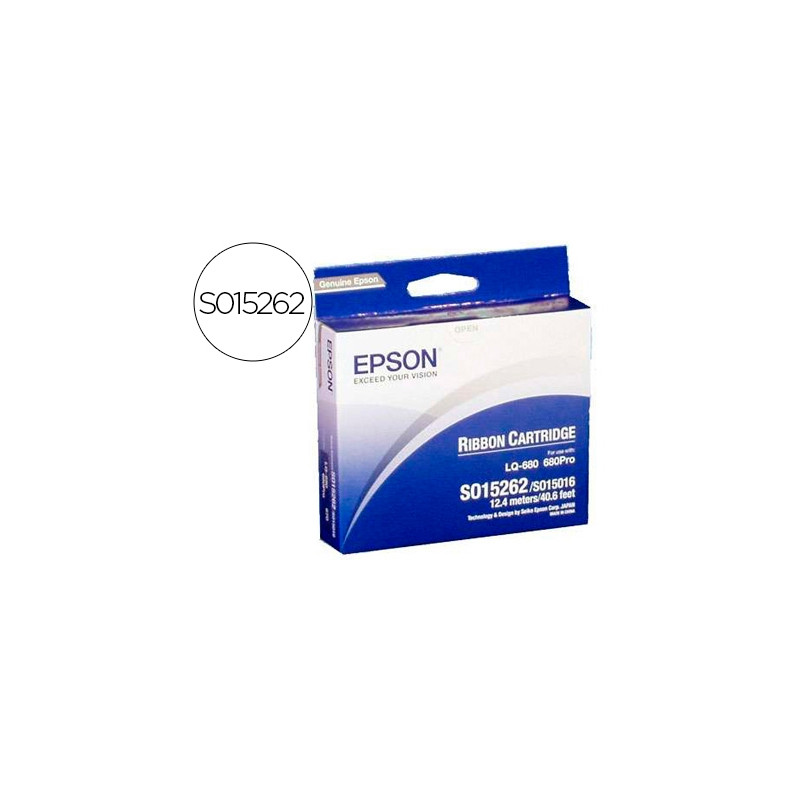 CINTA IMPRESORA EPSON LQ-670/860/1060/2500/2550, DLQ-2000 NEGRA