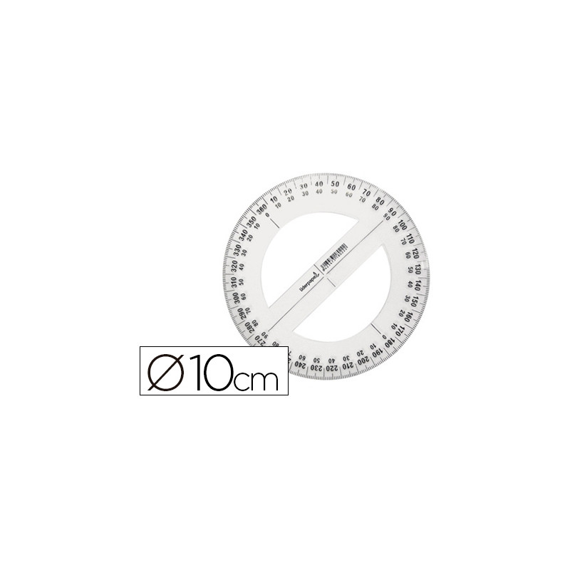 CIRCULO PLASTICO LIDERPAPEL 10 CM