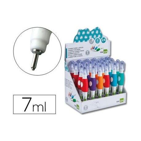 CORRECTOR LIDERPAPEL LAPIZ ROLLER -PUNTA METALICA DE 1.6 MM CAPACIDAD 7 ML