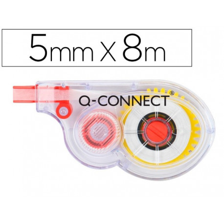 CORRECTOR Q-CONNECT CINTA BLANCO 5 MM X 8 MT