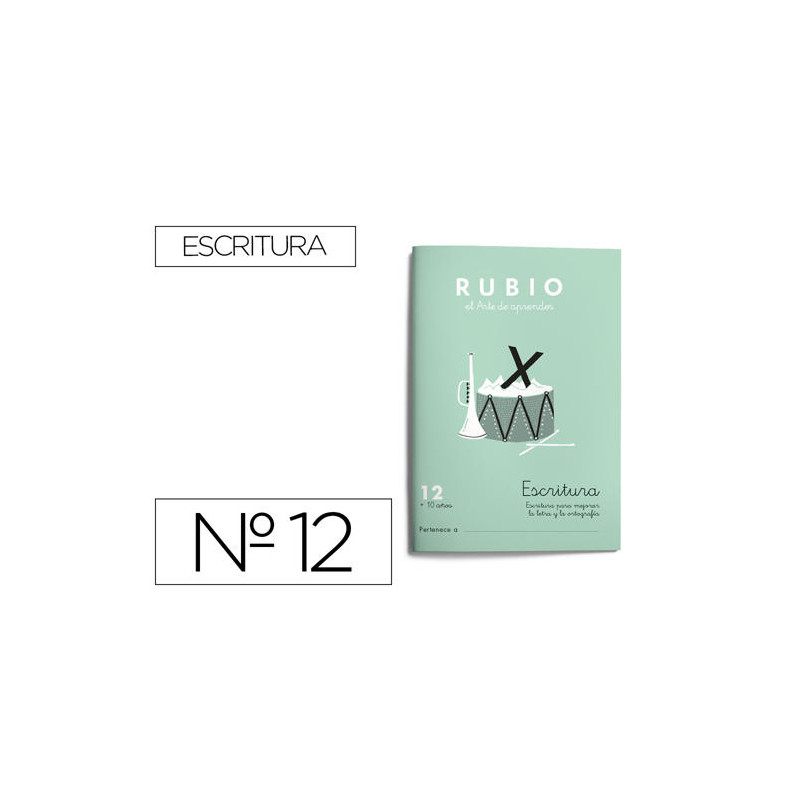 CUADERNO RUBIO CALIGRAFIA N 12