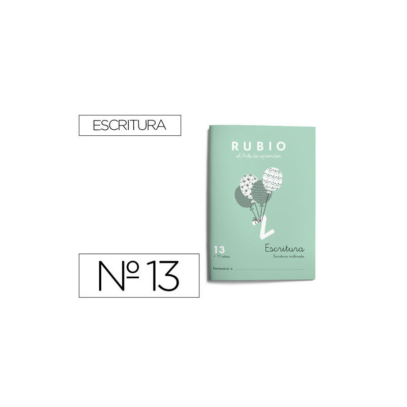 CUADERNO RUBIO CALIGRAFIA N 13