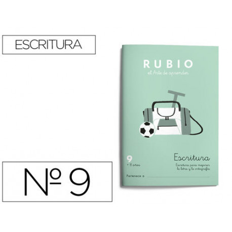 CUADERNO RUBIO CALIGRAFIA N 9