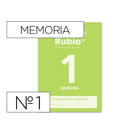 CUADERNO RUBIO ENTRENA TU MENTE ESTIMULACION COGNITIVA MEMORIA 1