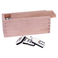 DOMINO SENIOR CAJA MADERA TAMA?O DE LA FICHA 22X44MM