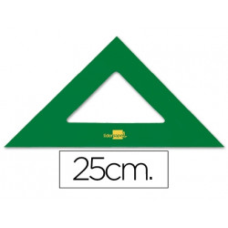 ESCUADRA LIDERPAPEL 25 CM ACRILICO VERDE