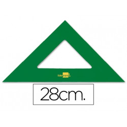 ESCUADRA LIDERPAPEL 28 CM ACRILICO VERDE