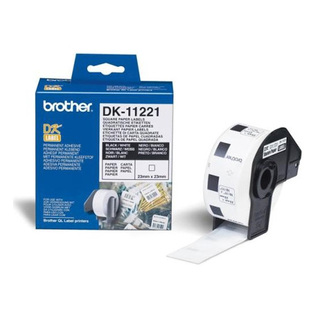 ETIQUETA BROTHER DK11221 23X23 MM 1000 ETQ PARA IMPRESORAS QL