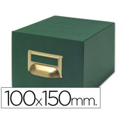 FICHERO FICHAS TELA VERDE 1000 FICHAS N.3 TAMA?O 100X150 MM