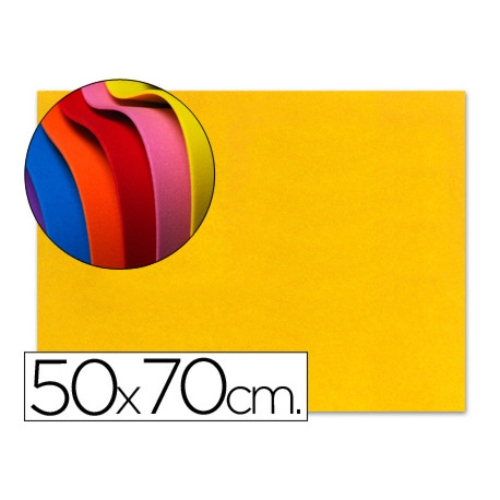 GOMA EVA LIDERPAPEL 50X70CM 60G/M2 ESPESOR 1.5MM AMARILLO