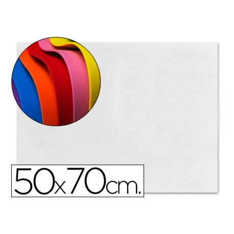 GOMA EVA LIDERPAPEL 50X70CM 60G/M2 ESPESOR 1.5MM BLANCO