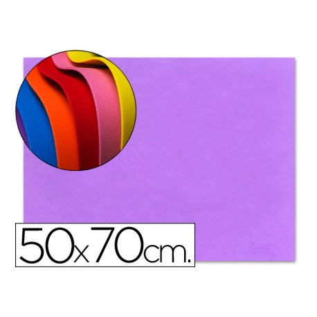 GOMA EVA LIDERPAPEL 50X70CM 60G/M2 ESPESOR 1.5MM LILA