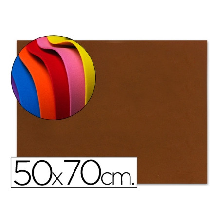 GOMA EVA LIDERPAPEL 50X70CM 60G/M2 ESPESOR 1.5MM MARRON