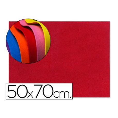 GOMA EVA LIDERPAPEL 50X70CM 60G/M2 ESPESOR 1.5MM ROJO