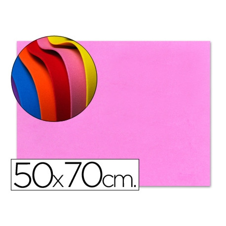 GOMA EVA LIDERPAPEL 50X70CM 60G/M2 ESPESOR 1.5MM ROSA