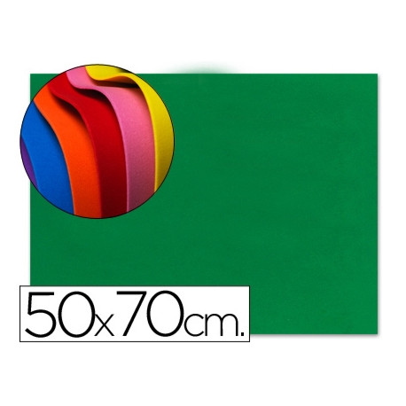 GOMA EVA LIDERPAPEL 50X70CM 60G/M2 ESPESOR 1.5MM VERDE