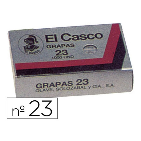 GRAPAS EL CASCO N23 CAJA DE 1000 UNIDADES