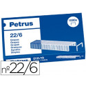 GRAPAS PETRUS N 22/6 COBREADAS CAJA DE 1000 UNIDADES