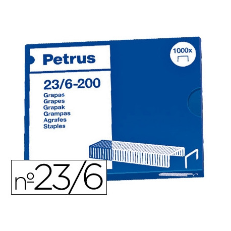 GRAPAS PETRUS N 23/6 CAJA DE 1000 UNIDADES