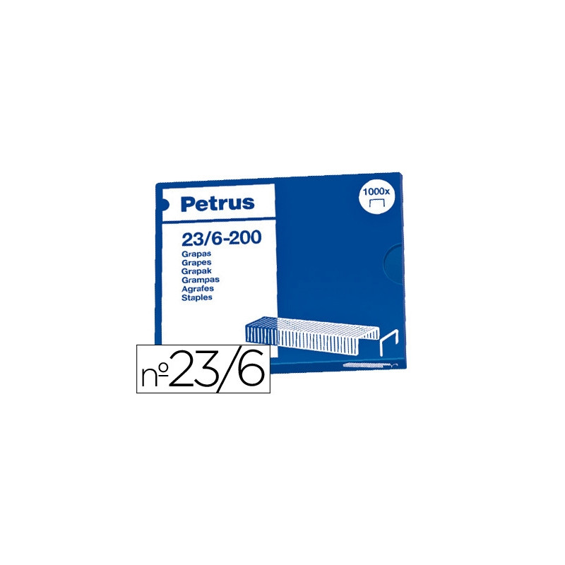 GRAPAS PETRUS N 23/6 CAJA DE 1000 UNIDADES