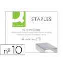 GRAPAS Q-CONNECT N10 GALVANIZADAS CAJA DE 1000 UNIDADES