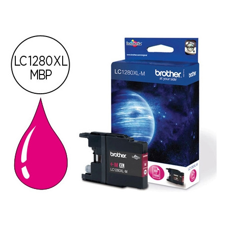 INK-JET BROTHER LC-1280XLMBP MAGENTA -1,200PAG- MFC-J6510DW MFC-J6710DW MFC-J6910DW