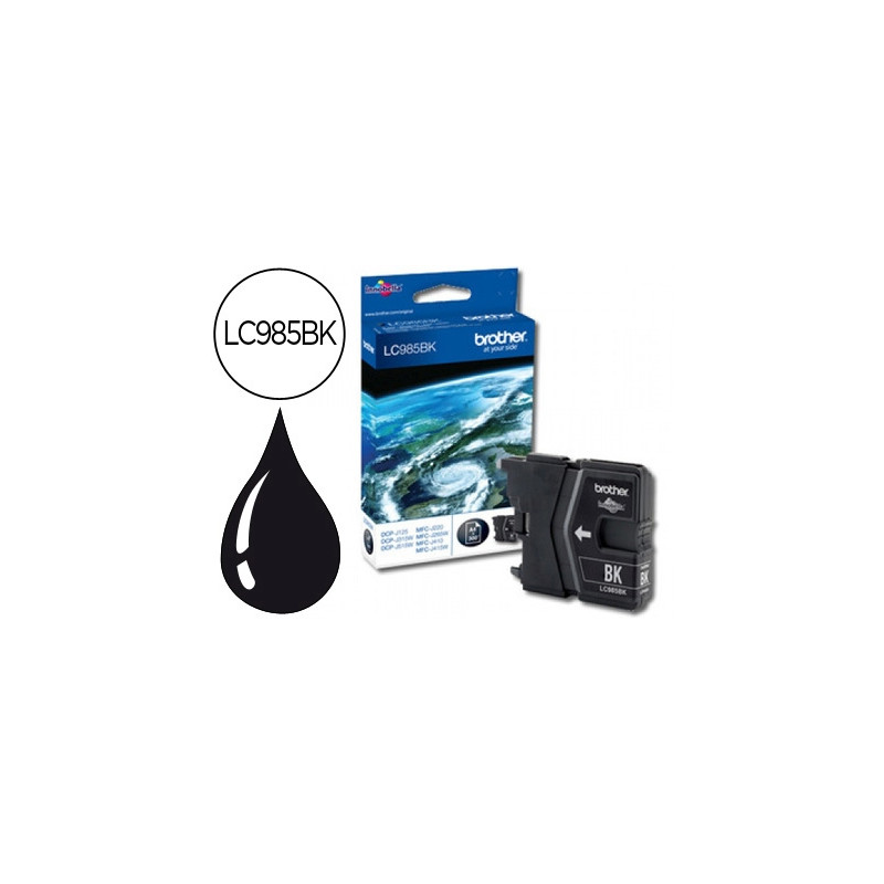 INK-JET BROTHER LC-985BK NEGRO DCP-J125/DCP-J315W MFC-J265W/MFC-J410/MFC-J415W