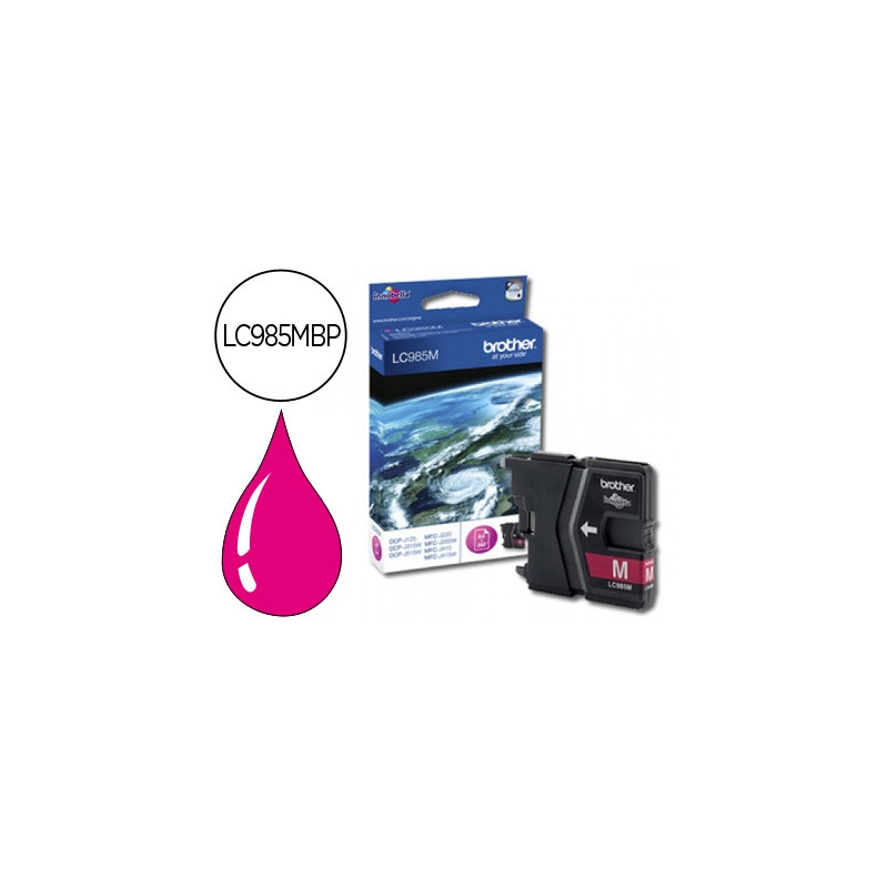 INK-JET BROTHER LC-985M MAGENTA DCP-J125/DCP-J315W MFC-J265W/MFC-J410/MFC-J415W