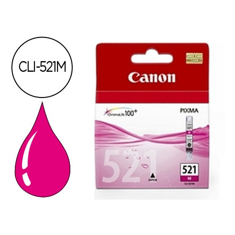 INK-JET CANON CLI-521M MAGENTA PIXMA MP620/630/980 IP3600/4600