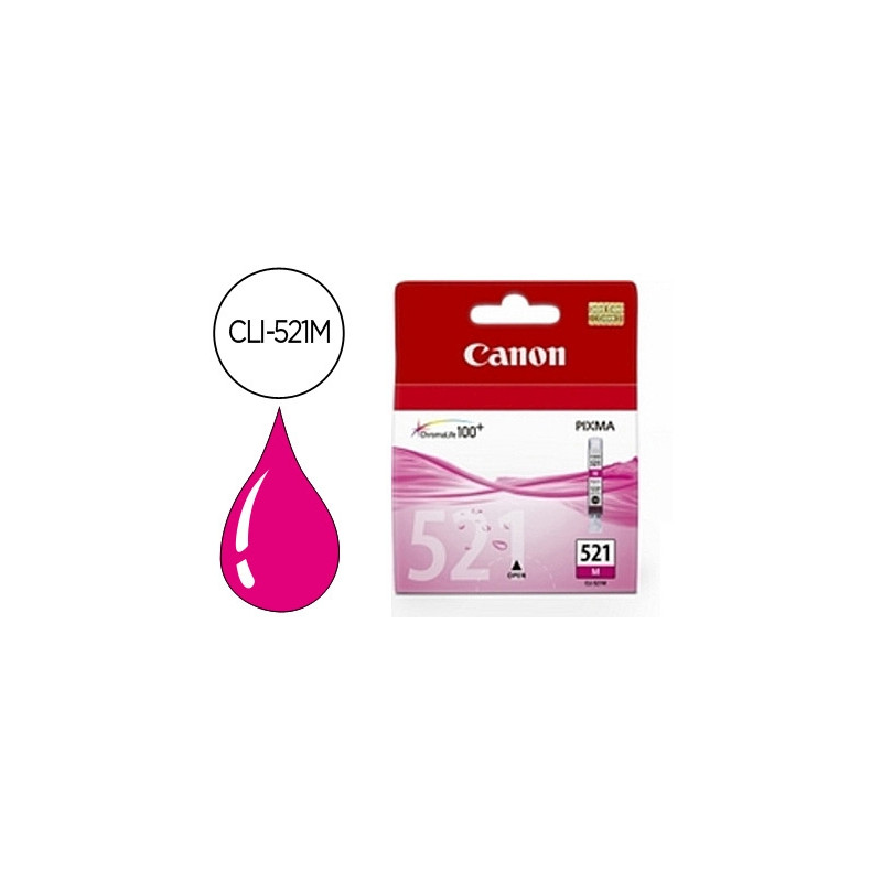 INK-JET CANON CLI-521M MAGENTA PIXMA MP620/630/980 IP3600/4600