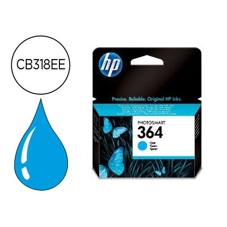 INK-JET HP 364 CIAN PHOTOSMART PREMIUM - C309A / SERIES C5300 / C6300 / B8500 / D5400 -300PAG