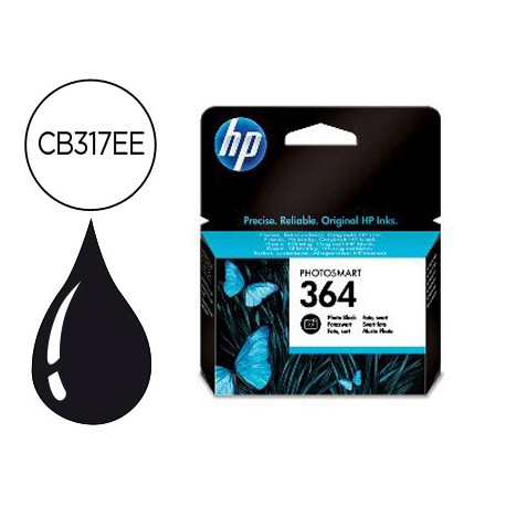 INK-JET HP 364 NEGRO ESPECIAL FOTO PHOTOSMART PREMIUM-C309A/SERIES C5300 / C6300 / B8500 / D5400 130